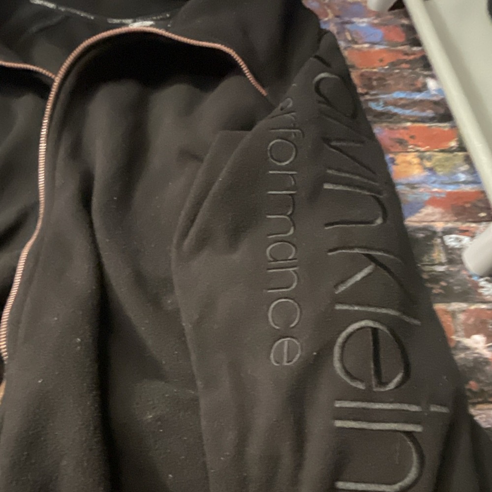 Calvin Klein Performance mens Black Full-Zip Jacket 2XL Big & Tall Regular Fit - Picture 3 of 5